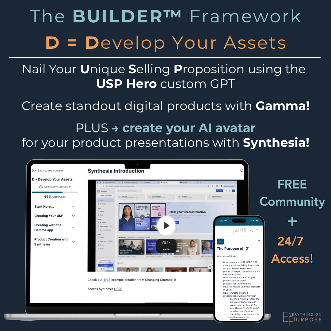 Description of The Renegade AI Builder Framework with laptop and phone screens displaying software interface.